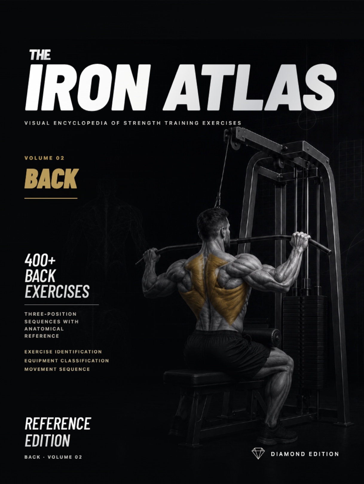 The finished front cover of The Iron Atlas: Back