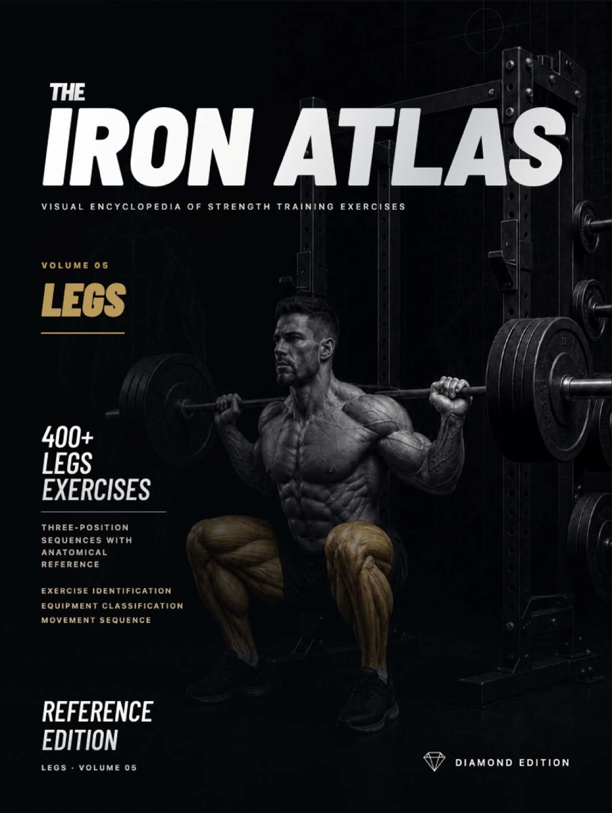 The finished front cover of The Iron Atlas: Legs